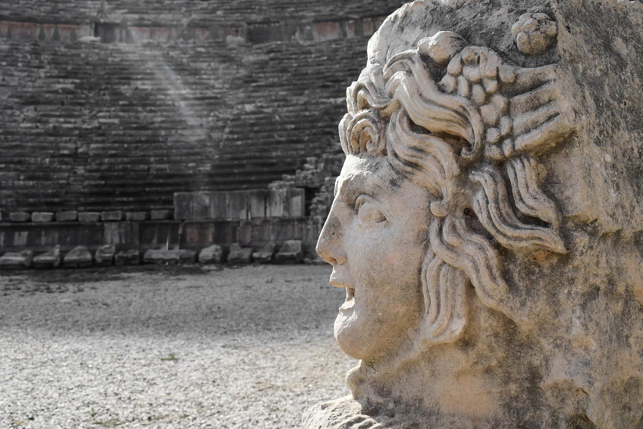 myra, theater, statue-3594030.jpg